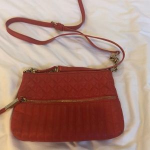 B Makowsky redish orange shoulder bag
